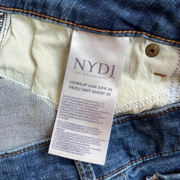NYDJ Lift Tuck Technology Mid Rise Medium Wash Ankle Skinny Jeans 4 Slimming - Picture 8 of 9